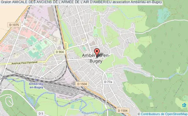 plan association Amicale Des Anciens De L'armee De L'air D'amberieu Ambérieu-en-Bugey