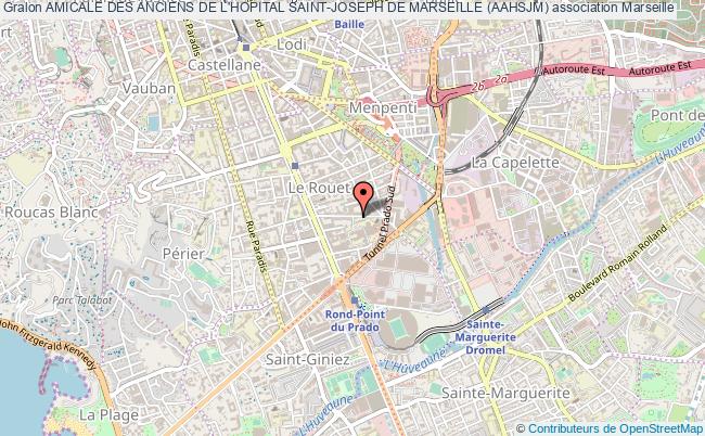 plan association Amicale Des Anciens De L'hopital Saint-joseph De Marseille (aahsjm) Marseille