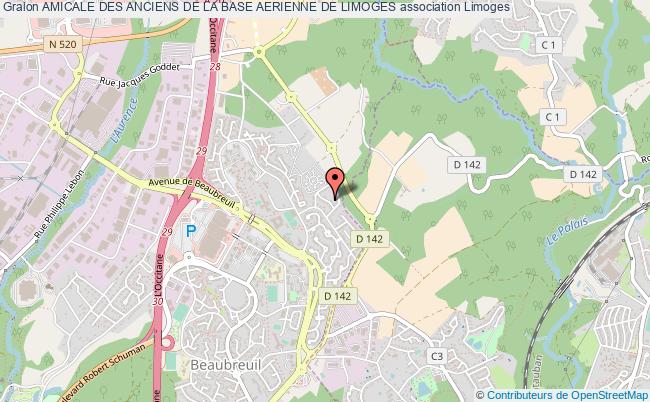 plan association Amicale Des Anciens De La Base Aerienne De Limoges Limoges
