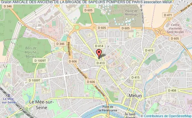 plan association Amicale Des Anciens De La Brigade De Sapeurs Pompiers De Paris Melun