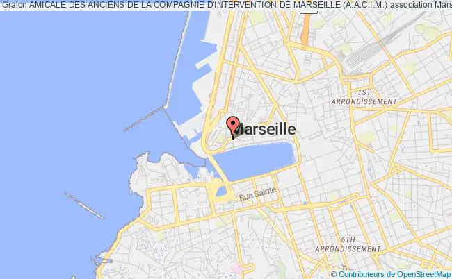 plan association Amicale Des Anciens De La Compagnie D'intervention De Marseille (a.a.c.i.m.) Marseille