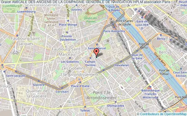 plan association Amicale Des Anciens De La Compagnie Generale De Navigation Hplm Paris