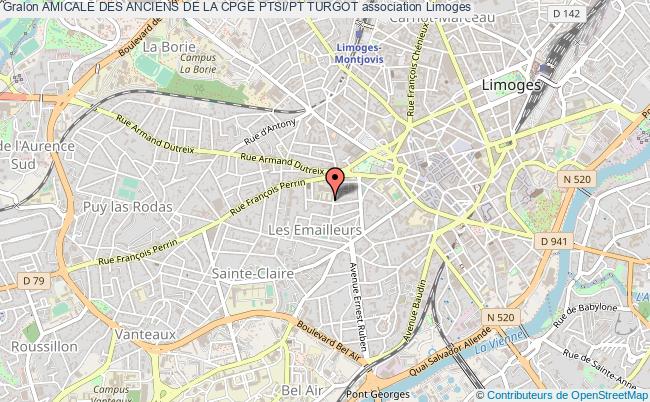 plan association Amicale Des Anciens De La Cpge Ptsi/pt Turgot Limoges