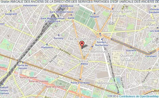 plan association Amicale Des Anciens De La Direction Des Services Partages D'edf (amicale Des Anciens De La Dsp) Paris
