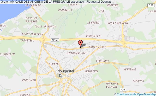 plan association Amicale Des Anciens De La Presqu'ile Plougastel-Daoulas