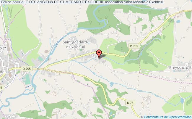 plan association Amicale Des Anciens De St Medard D'excideuil Saint-Médard-d'Excideuil
