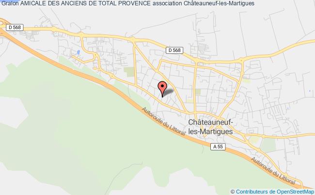 plan association Amicale Des Anciens De Total Provence Châteauneuf-les-Martigues