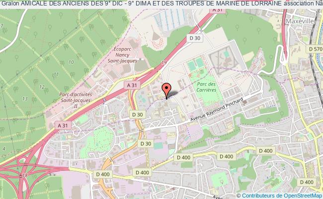 plan association Amicale Des Anciens Des 9° Dic - 9° Dima Et Des Troupes De Marine De Lorraine Nancy