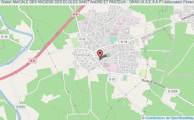 plan association Amicale Des Anciens Des Ecoles Saint Andre Et Pasteur - Oran (a.a.e.s.a.p.) Florensac