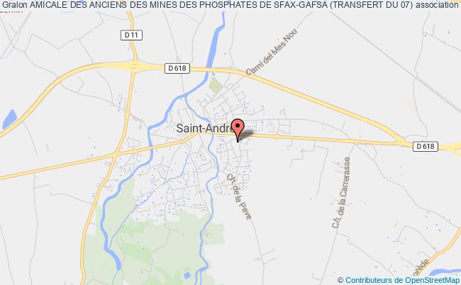 plan association Amicale Des Anciens Des Mines Des Phosphates De Sfax-gafsa (transfert Du 07) Saint-André