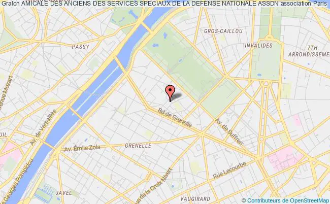 plan association Amicale Des Anciens Des Services Speciaux De La Defense Nationale Assdn Paris