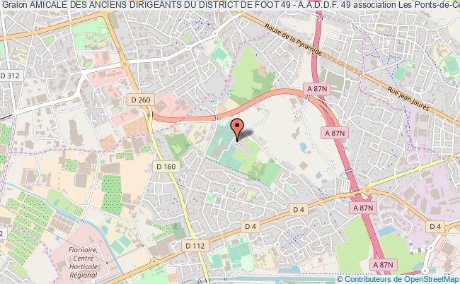 plan association Amicale Des Anciens Dirigeants Du District De Foot 49 - A.a.d.d.f. 49 Les Ponts-de-Cé cedex