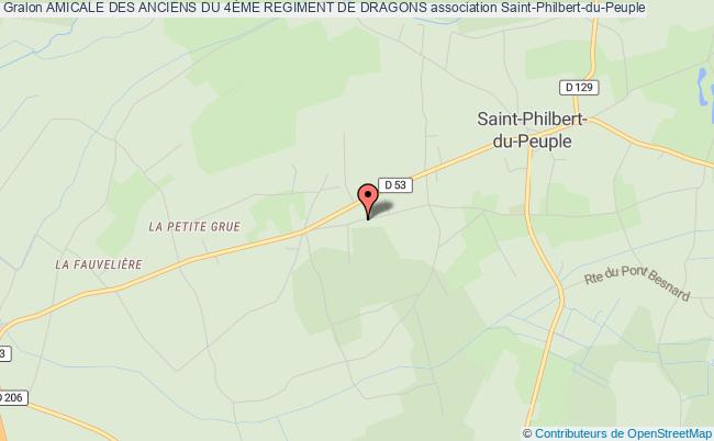plan association Amicale Des Anciens Du 4Ème Regiment De Dragons Saint-Philbert-du-Peuple