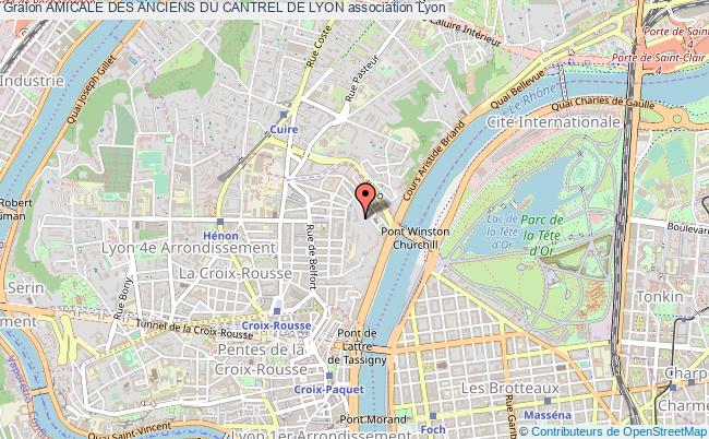 plan association Amicale Des Anciens Du Cantrel De Lyon Lyon