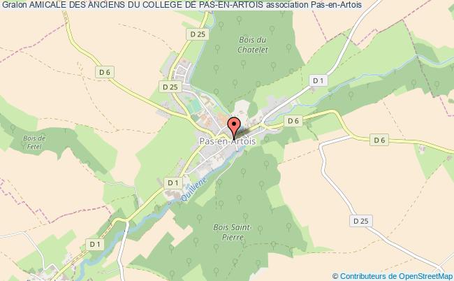 plan association Amicale Des Anciens Du College De Pas-en-artois Pas-en-Artois