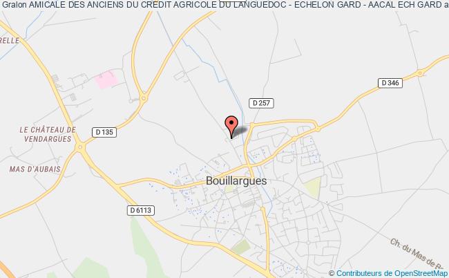 plan association Amicale Des Anciens Du Credit Agricole Du Languedoc - Echelon Gard - Aacal Ech Gard Bouillargues