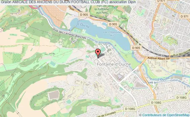 plan association Amicale Des Anciens Du Dijon Football Club (fc) Dijon