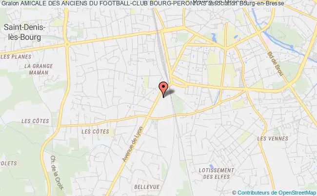 plan association Amicale Des Anciens Du Football-club Bourg-peronnas Bourg-en-Bresse