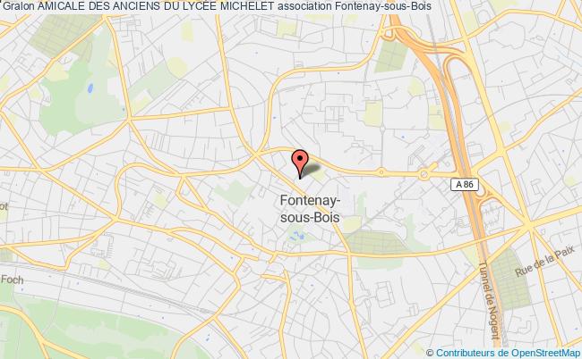 plan association Amicale Des Anciens Du LycÉe Michelet Fontenay-sous-Bois