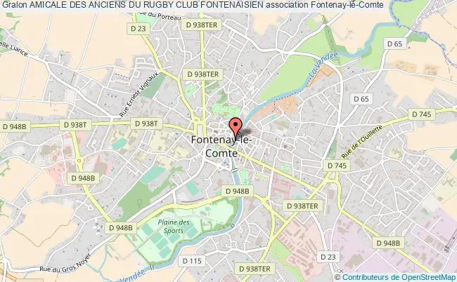 plan association Amicale Des Anciens Du Rugby Club Fontenaisien Fontenay-le-Comte