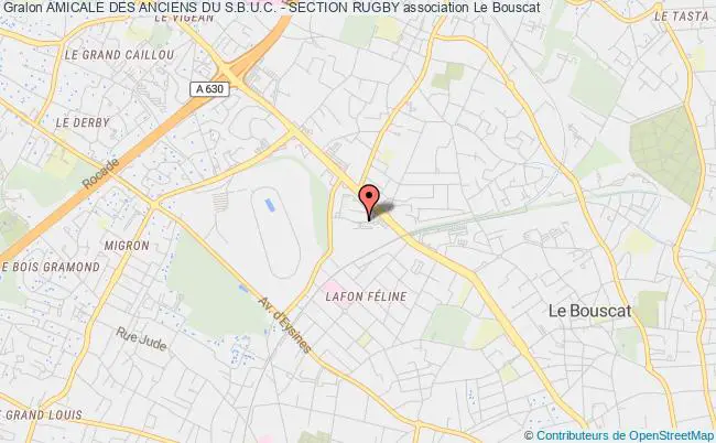 plan association Amicale Des Anciens Du S.b.u.c. - Section Rugby Le Bouscat