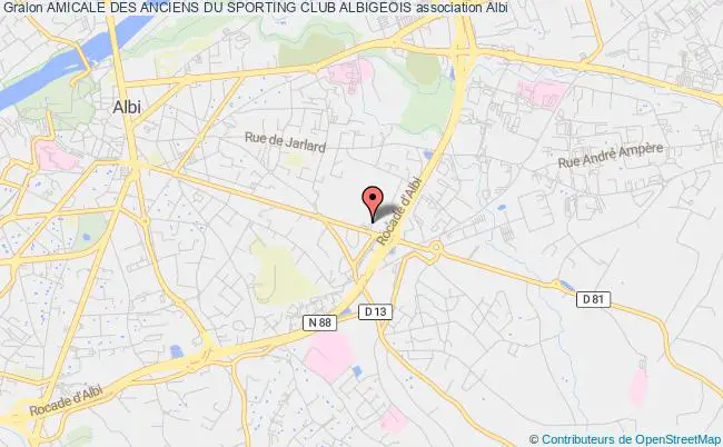 plan association Amicale Des Anciens Du Sporting Club Albigeois Albi