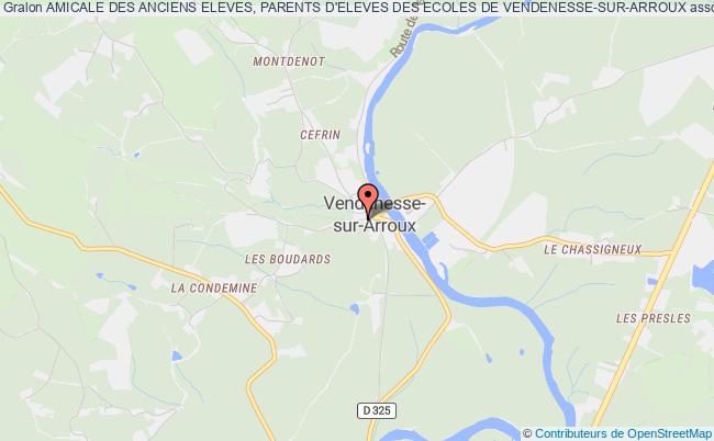 plan association Amicale Des Anciens Eleves, Parents D'eleves Des Ecoles De Vendenesse-sur-arroux Vendenesse-sur-Arroux