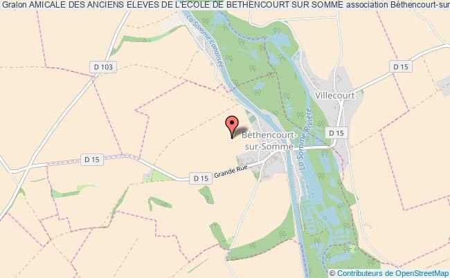 plan association Amicale Des Anciens Eleves De L'ecole De Bethencourt Sur Somme Béthencourt-sur-Somme