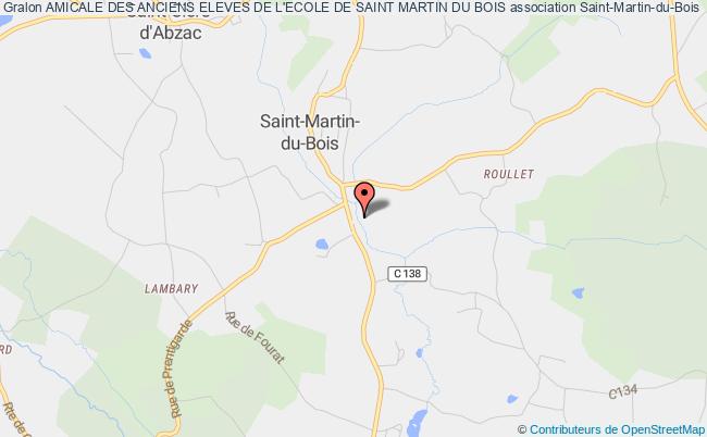 plan association Amicale Des Anciens Eleves De L'ecole De Saint Martin Du Bois Saint-Martin-du-Bois
