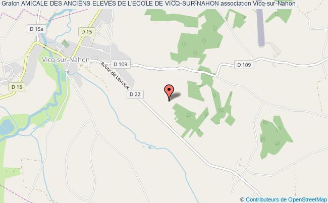 plan association Amicale Des Anciens Eleves De L'ecole De Vicq-sur-nahon Vicq-sur-Nahon