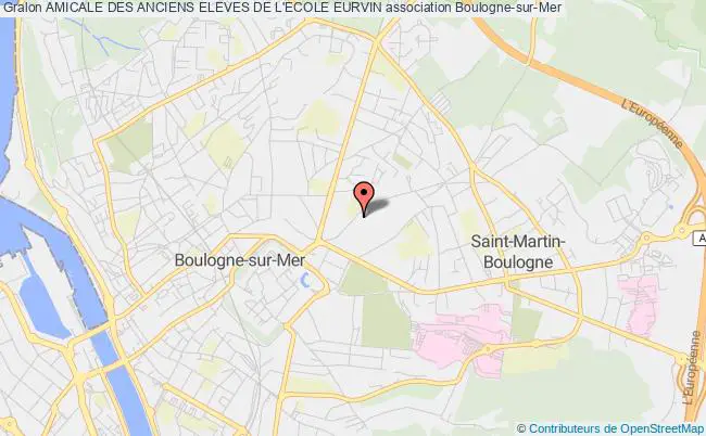plan association Amicale Des Anciens Eleves De L'ecole Eurvin Boulogne-sur-Mer
