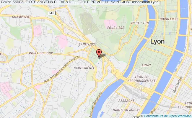 plan association Amicale Des Anciens Eleves De L'ecole Privee De Saint-just Lyon