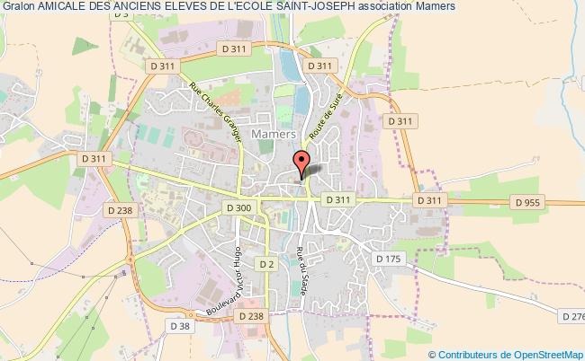 plan association Amicale Des Anciens Eleves De L'ecole Saint-joseph Mamers