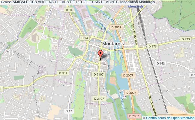 plan association Amicale Des Anciens Eleves De L'ecole Sainte Agnes Montargis