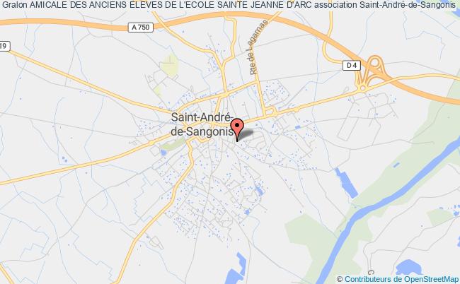 plan association Amicale Des Anciens Eleves De L'ecole Sainte Jeanne D'arc Saint-André-de-Sangonis