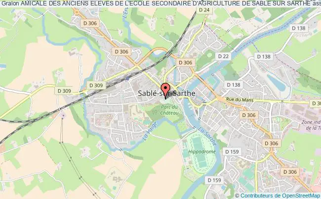 plan association Amicale Des Anciens Eleves De L'ecole Secondaire D'agriculture De Sable Sur Sarthe Sablé-sur-Sarthe