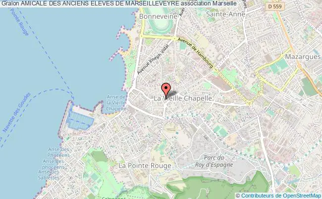 plan association Amicale Des Anciens Eleves De Marseilleveyre Marseille