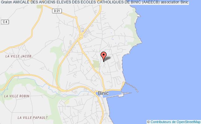 plan association Amicale Des Anciens Eleves Des Ecoles Catholiques De Binic (aaeecb) Binic-Etables-sur-Mer