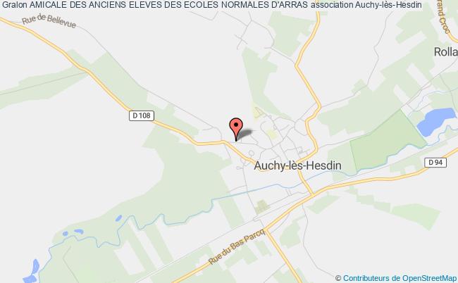 plan association Amicale Des Anciens Eleves Des Ecoles Normales D'arras Auchy-lès-Hesdin