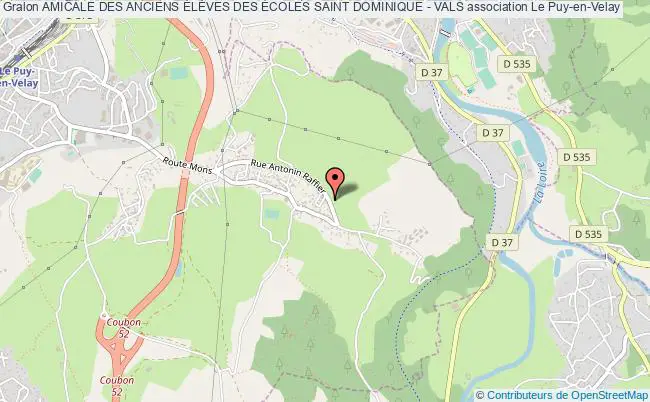 plan association Amicale Des Anciens ÉlÈves Des Écoles Saint Dominique - Vals Le    Puy-en-Velay