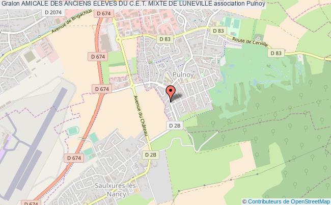 plan association Amicale Des Anciens Eleves Du C.e.t. Mixte De Luneville Pulnoy
