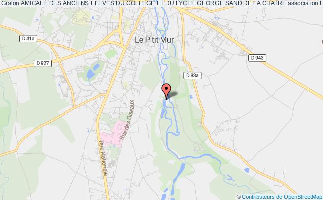 plan association Amicale Des Anciens Eleves Du College Et Du Lycee George Sand De La Chatre La    Châtre