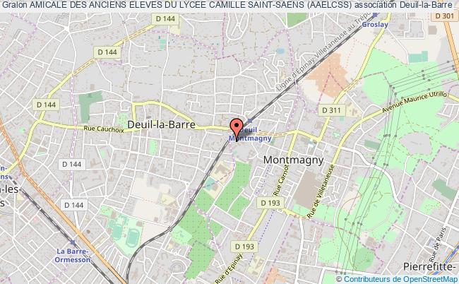 plan association Amicale Des Anciens Eleves Du Lycee Camille Saint-saens (aaelcss) Deuil-la-Barre