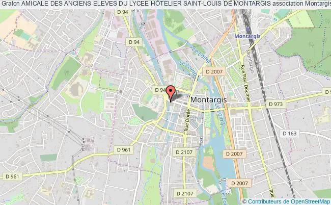 plan association Amicale Des Anciens Eleves Du Lycee HÔtelier Saint-louis De Montargis Montargis