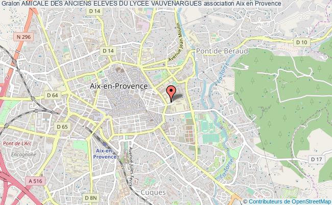 plan association Amicale Des Anciens Eleves Du Lycee Vauvenargues Aix-en-Provence