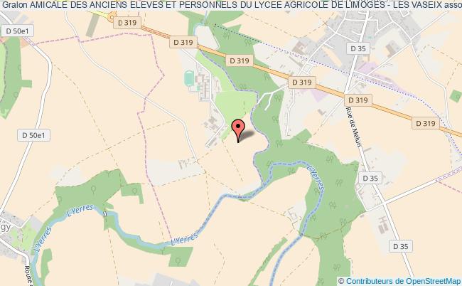plan association Amicale Des Anciens Eleves Et Personnels Du Lycee Agricole De Limoges - Les Vaseix Verneuil-sur-Vienne