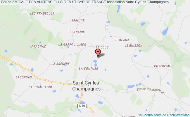 plan association Amicale Des Anciens Élus Des St Cyr De France Saint-Cyr-les-Champagnes