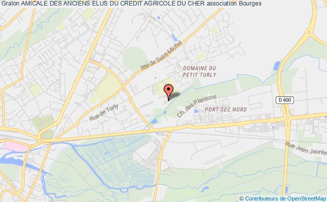 plan association Amicale Des Anciens Elus Du Credit Agricole Du Cher Bourges