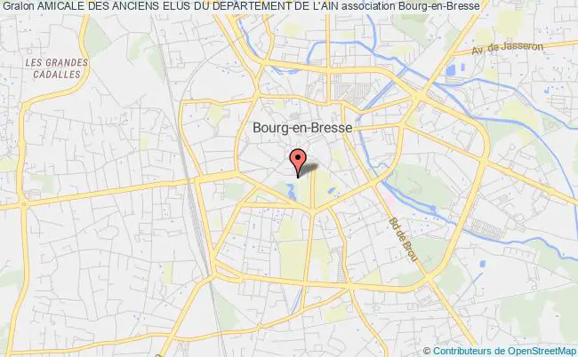plan association Amicale Des Anciens Elus Du Departement De L'ain Bourg-en-Bresse