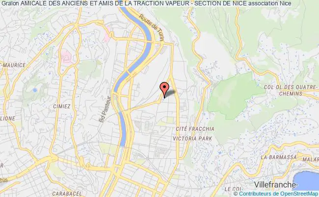 plan association Amicale Des Anciens Et Amis De La Traction Vapeur - Section De Nice Nice